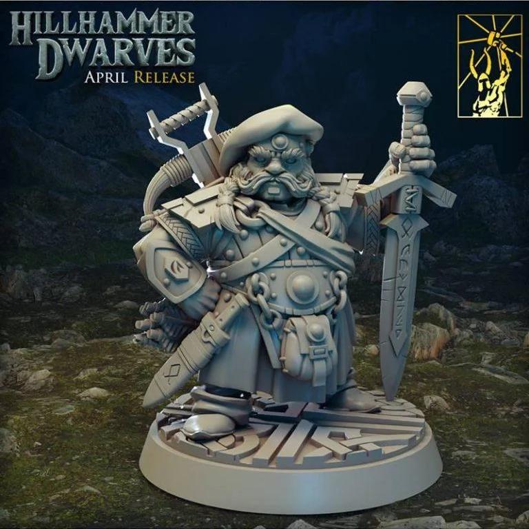 泰坦锻造迷你模型——希尔汉姆矮人|Titan Forge Miniatures – Hilhammer Dwarves April 2022