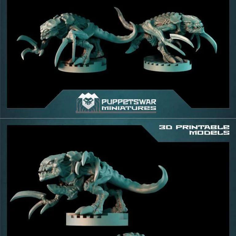 Puppetswar战士迷你模型套装|Puppetswar Miniatures – Warriors Pack