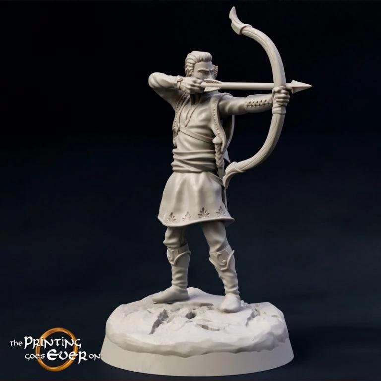 精灵弓箭手3D打印模型|Elven Archer