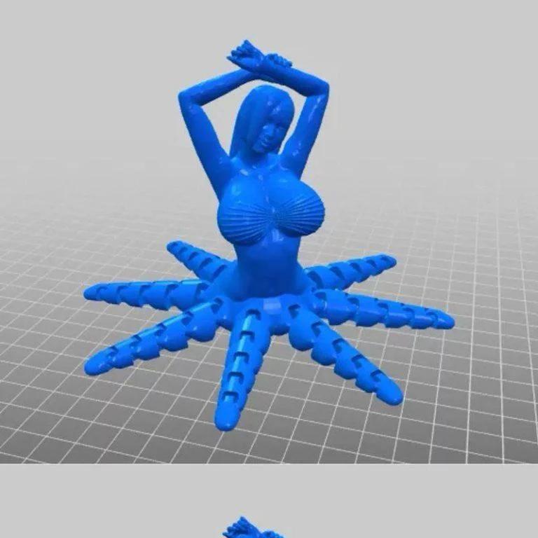 3D打印模型：动漫角色Tits与Tentacles系列1-2|Tits and Tentaclesv 1-2