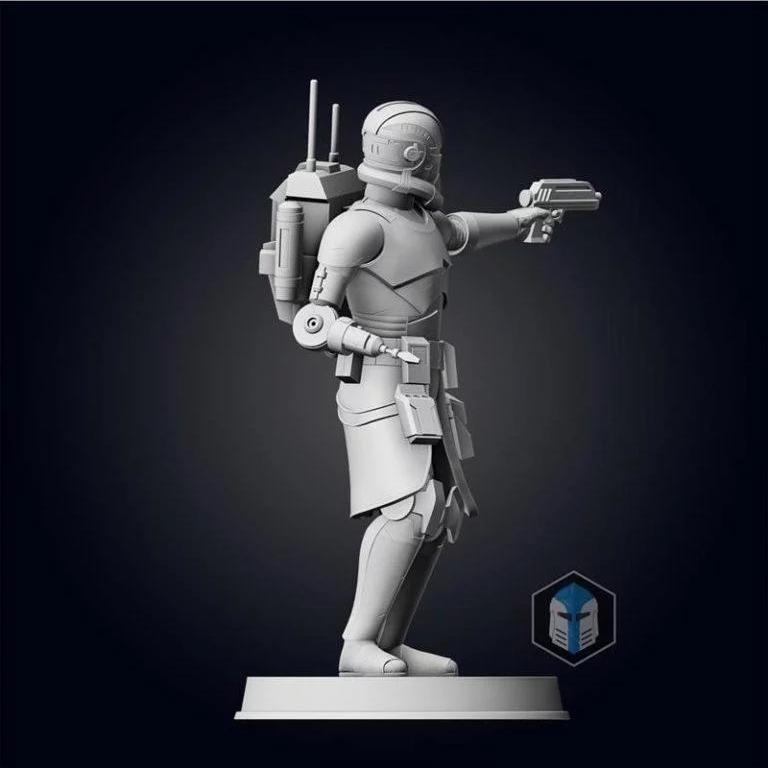 Bad Batch系列角色姿态1 3D打印模型|Bad Batch Echo Figurine – Pose 1