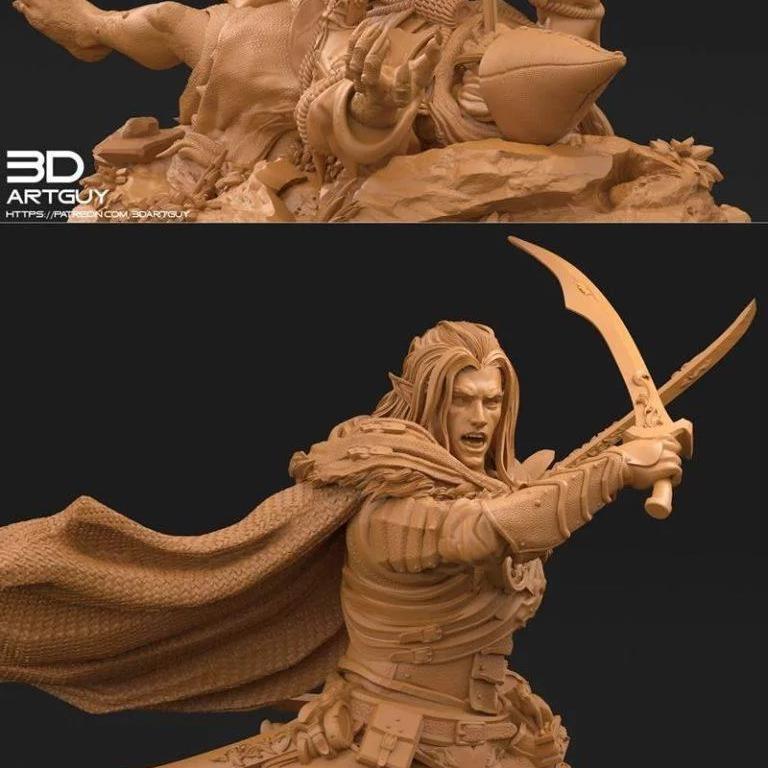 3D打印模型：奇幻角色套装 2022年2月发布|3DArtGuy – Fantasy Characters Pack February 2022