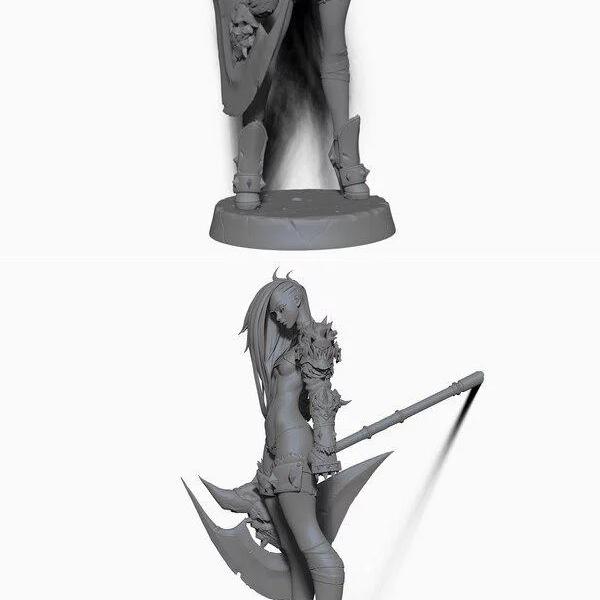 Fury ready for《战神》角色模型3D打印版|Fury ready for