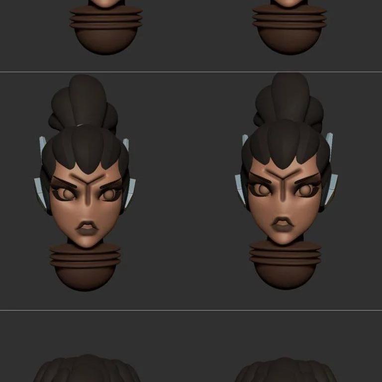 优质动漫作品中的经典角色3D打印模型集|Greater Good Anime Heads