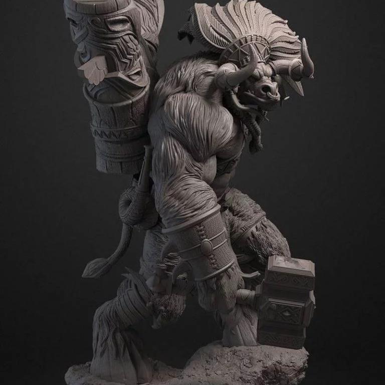 血蹄家族：Baine的3D打印模型|The Baine Bloodhoof