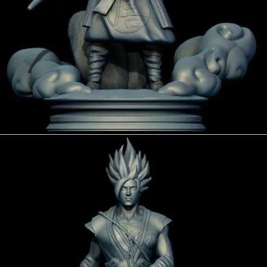 龙珠悟空 3D打印模型|Goku Dragon Ball Estilo Realista