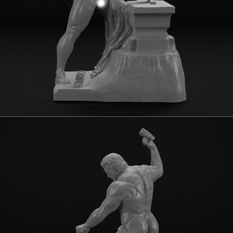 火神赫菲斯托斯3D打印模型|Hephaestus Greek Olympian God of Fire