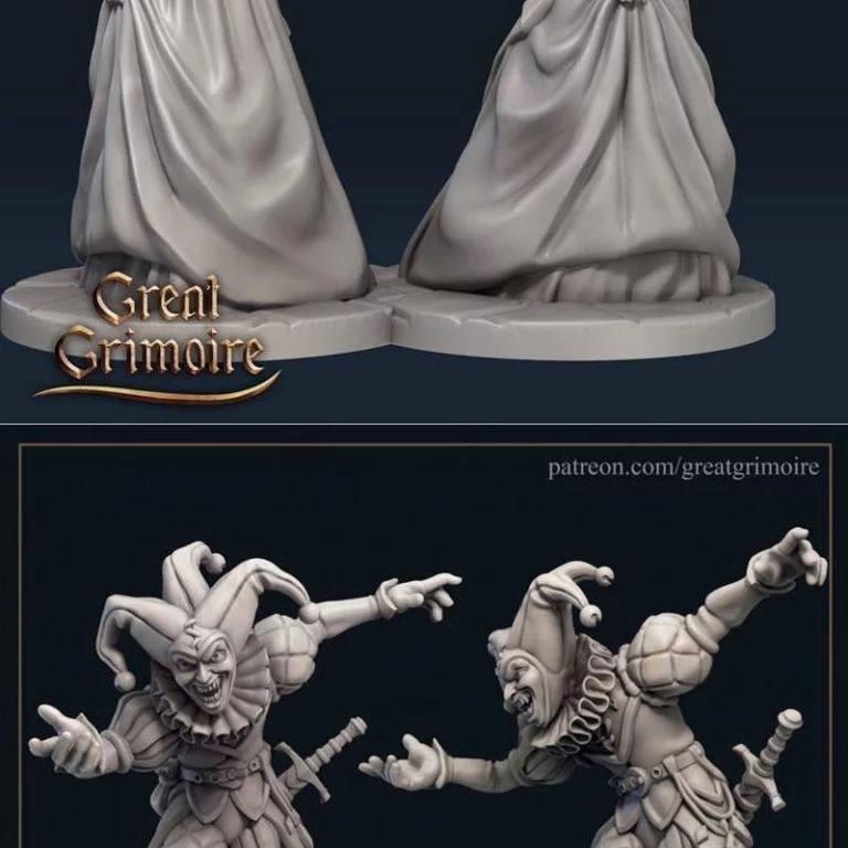 伟大秘典——塔罗占卜3D打印模型|Great Grimoire – Tarot Omens