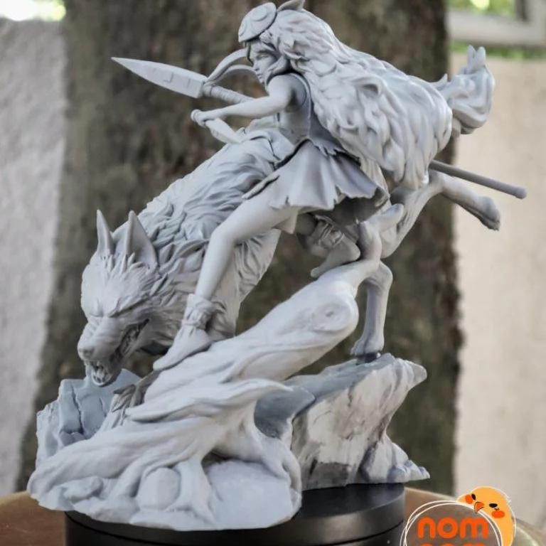 公主 Mononoke 3D打印模型|Princess Mononoke