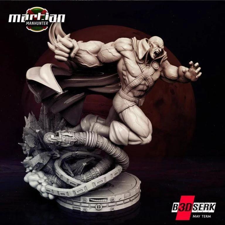 B3DSERK – 3D打印火星人猎手雕塑|B3DSERK – Martian Manhunter Sculpture