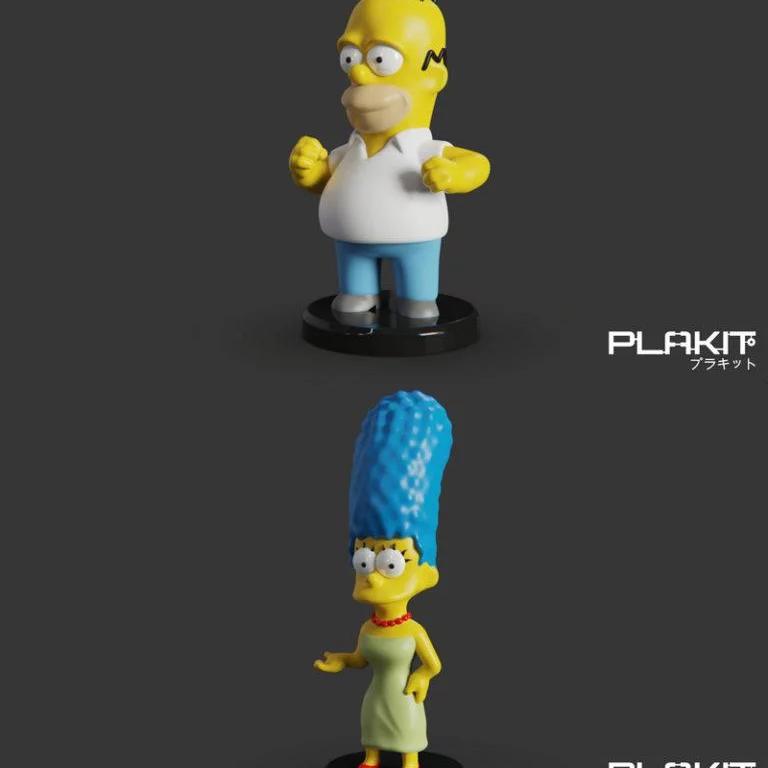 PlaKit – 简介：辛普森一家3D打印模型|PlaKit – The Simpsons