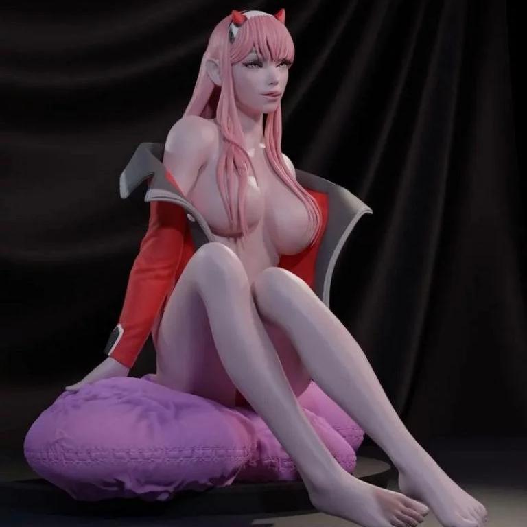 弗兰xx零二款3D打印模型|Darling in the franxx – Zero Two V2