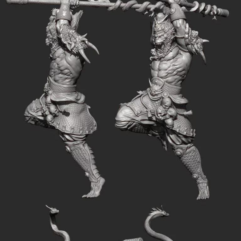 猴王战纪3D打印模型|Monkey King Warrior