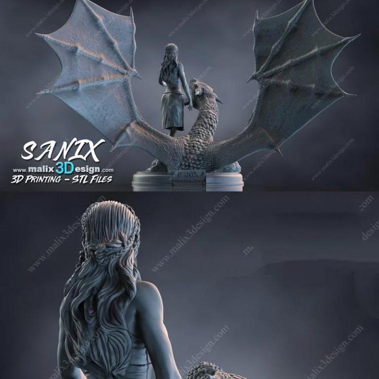 龙妈的3D打印模型|Daenerys Targaryen