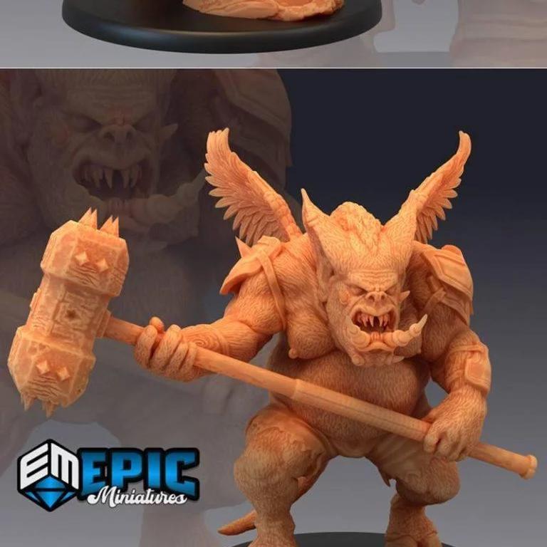 史诗迷你系列——恶魔时刻角色3D打印模型|Epic Minis – Hour of Demons