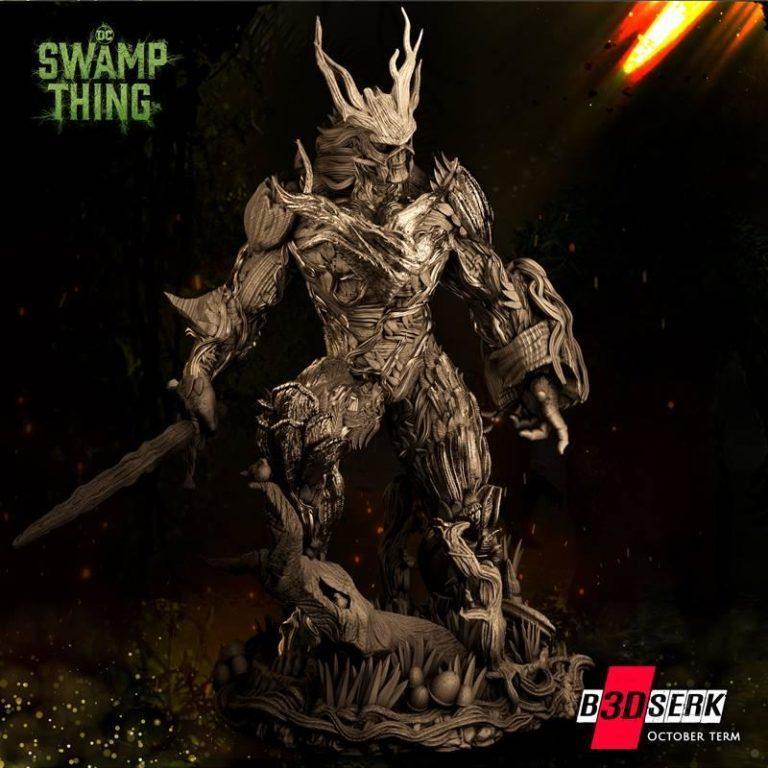 B3dserk – 水泽之灵 3D打印模型|B3dserk – The Swamp Thing Statue