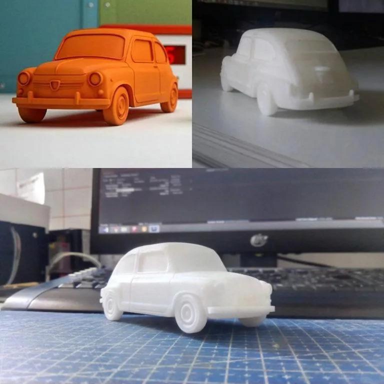 FIAT 600 3D打印模型|FIAT 600 E Corregido