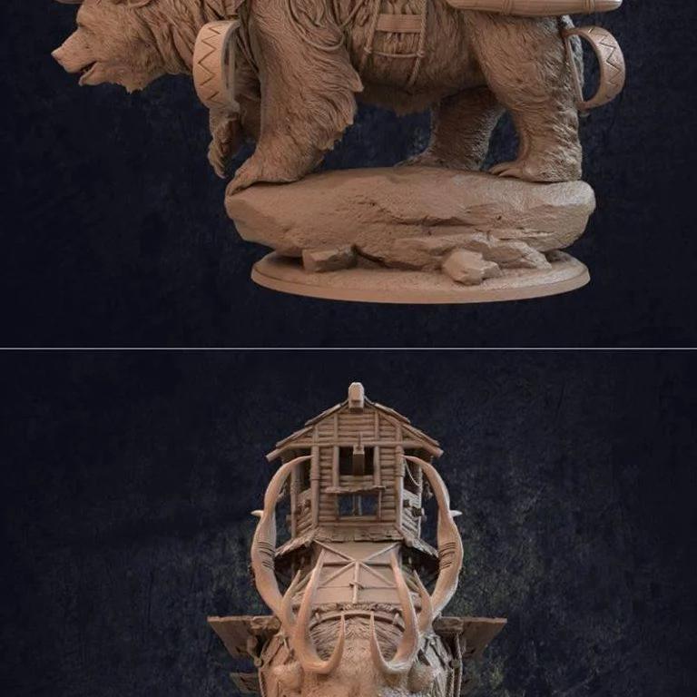 乌萨利奥思巨熊3D打印模型|Ursalioth Giant Bear