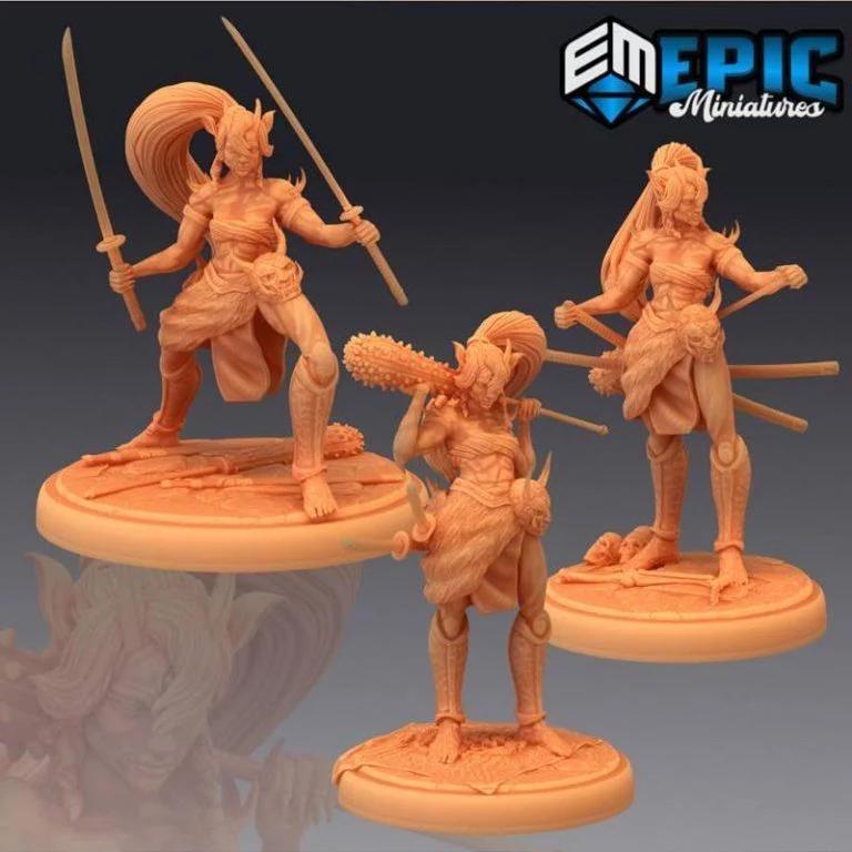 史诗迷你系列 - 天命王朝角色3D打印模型|Epic Minis – Divine Dynasty