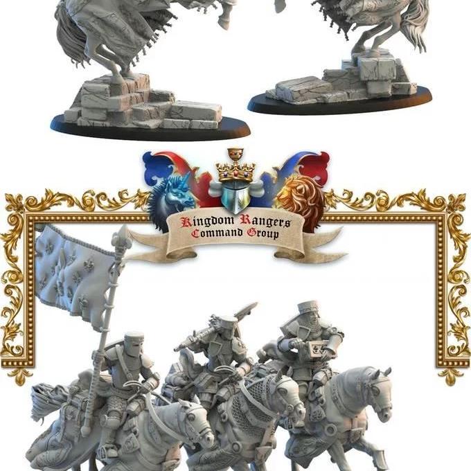 凯尔特王国stretch目标 替代坐骑 3D打印模型|Kickstarter – Kingdom of Mercia Stretch Goals Alternative Mounts