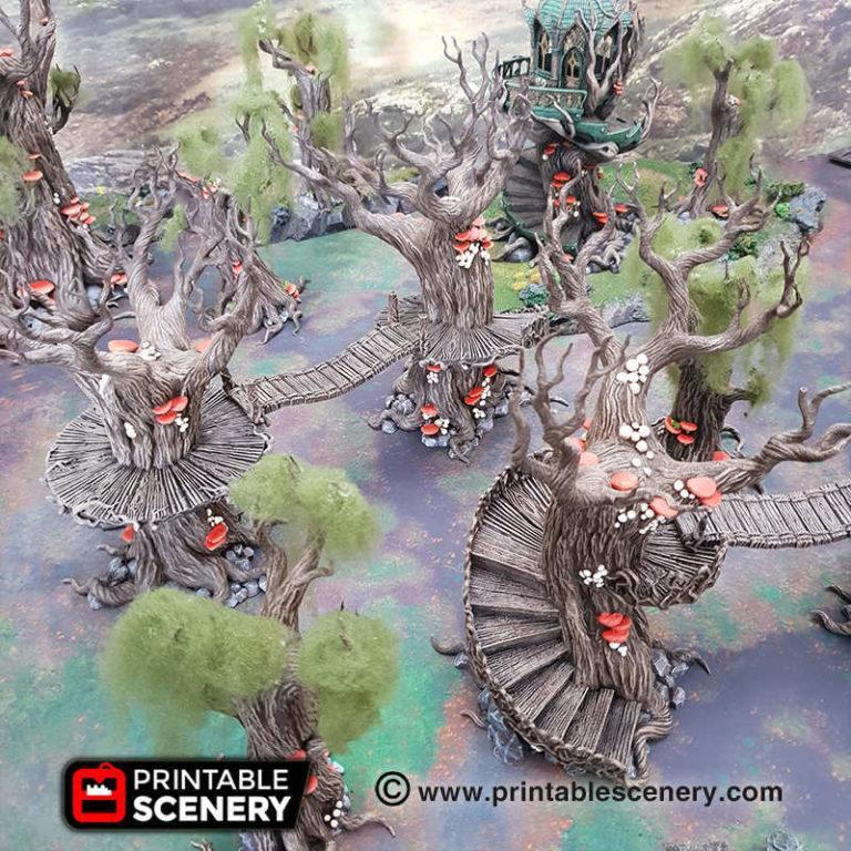 精灵小径 3D打印模型|Printable Scenery – Elven Walkway