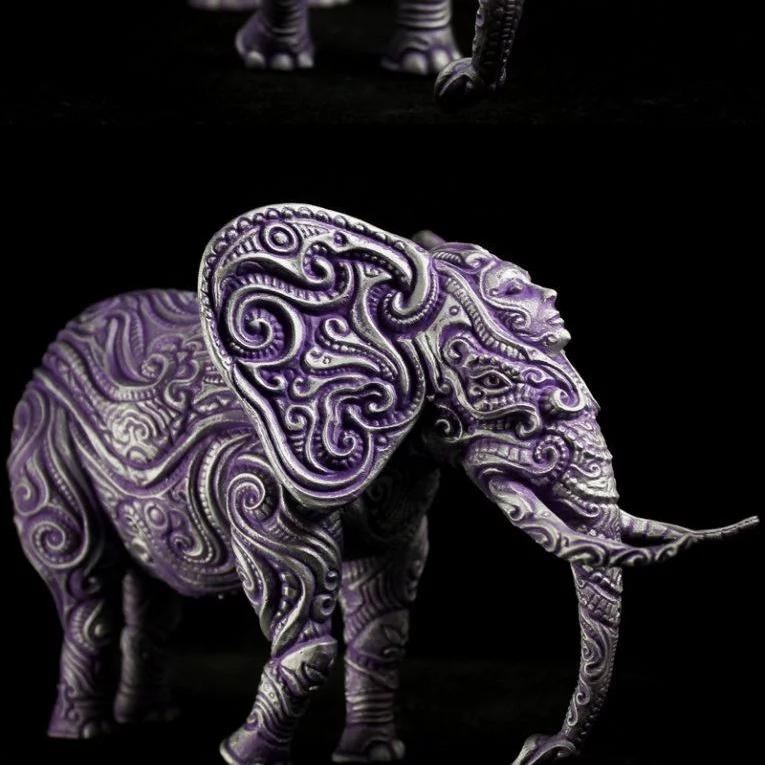 繁复象形·3D打印模型集|Ornate Elephant
