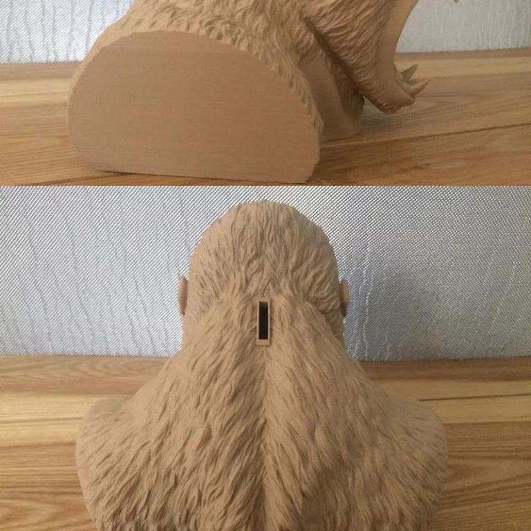 动漫作品《Gorilla Piggy Bank》3D打印模型|Gorilla Piggy Bank