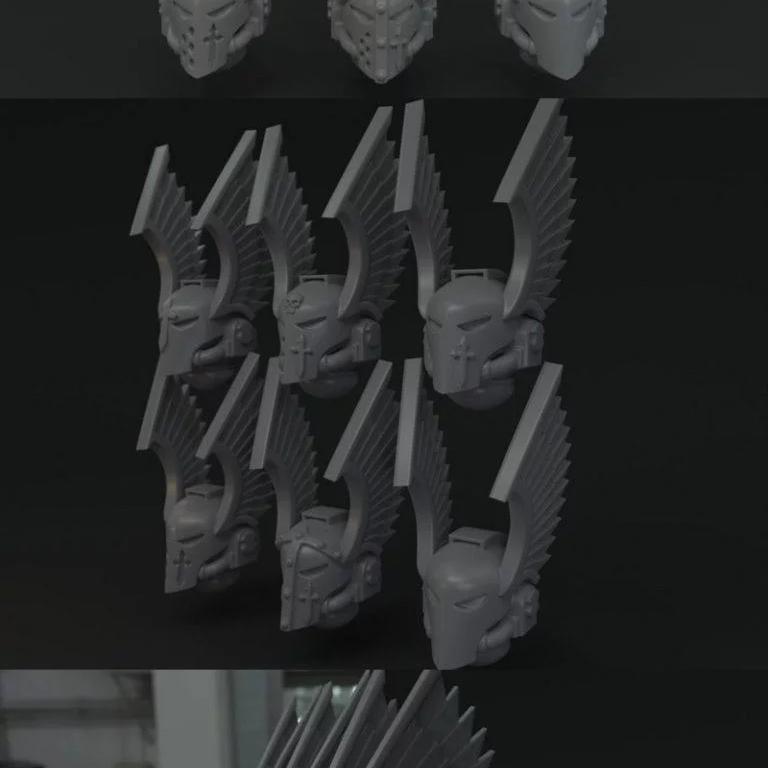 暗黑天使翼盔模型|Gloomy Angels Winged Helmet