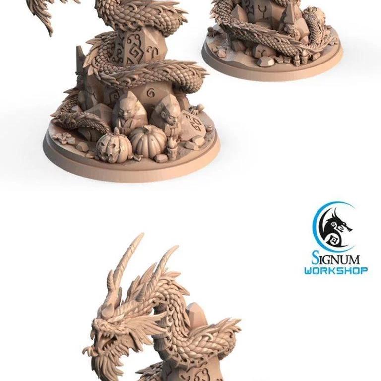 古寺蛇神 3D打印模型|The Ancient Shrine Serpent