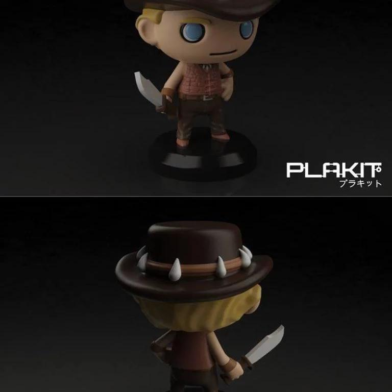 PlaKit 奥斯卡·邓迪 3D打印模型|PlaKit Crocodile DUNDEE