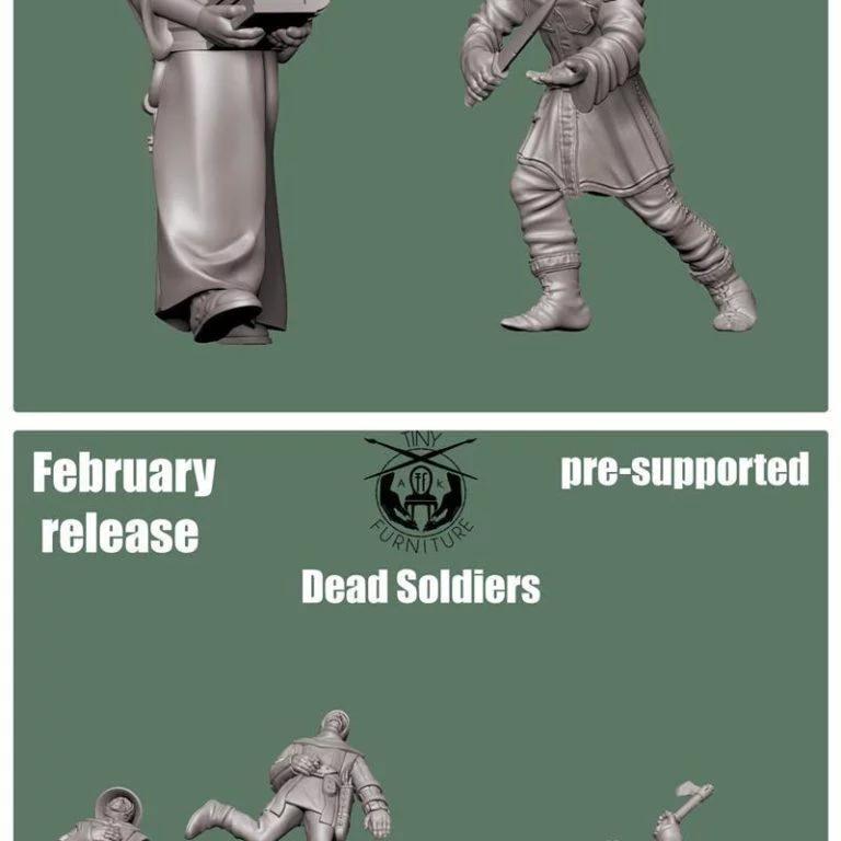 Tiny Furniture 2022二月作品：《咒术回战》角色模型3D打印设计|Tiny Furniture February 2022