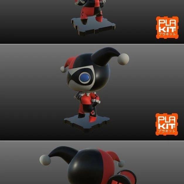 PlaKit DC经典作品哈莉·奎因3D打印模型|PlaKit DC Classics Harley Quinn