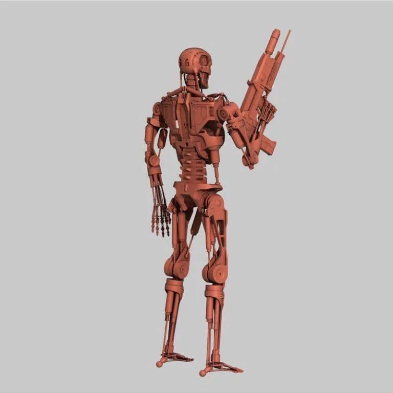 终结者T-800内骨骼 3D打印模型|Terminator T-800 Endoskeleton