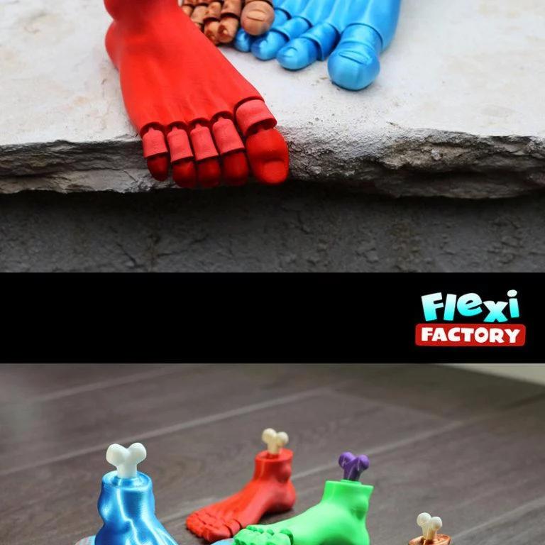 柔性嵌入式打印脚部模型——来自《鬼灭之刃》炭治郎的3D打印脚部设计|Flexi Print-In-Place Foot