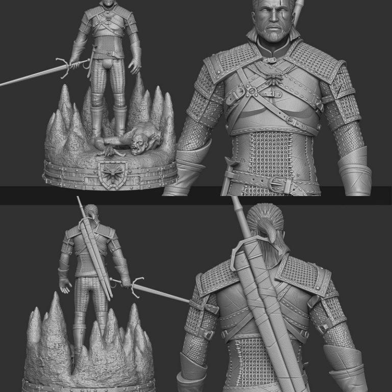 巫师世界：塞尔维亚的3D打印模型|Witcher