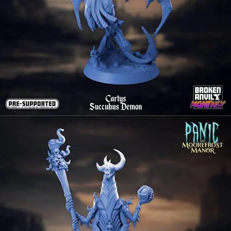 Broken Anvil迷你模型——恶魔系列3D打印作品|Broken Anvil Miniatures – Demons