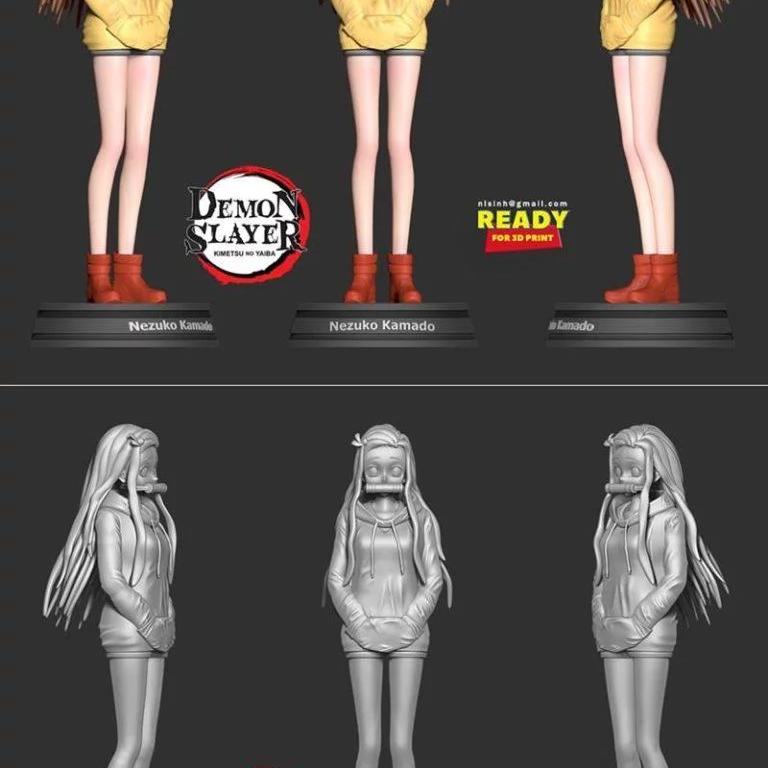 《火影忍者：鬼杀队·我妻祢豆子3D打印模型》|Nezuko Kamado