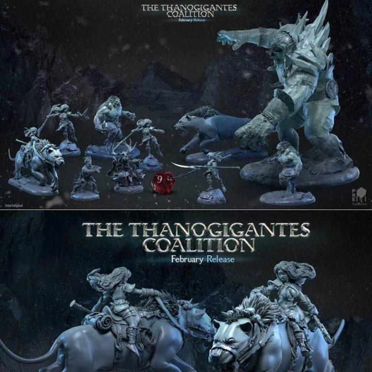 3D打印模型：泰诺吉格特联盟战士|3DArtDigital – The Thanogigantes Coalition