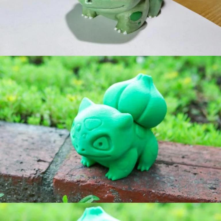 宝可梦高精度3D打印模型：小火龙|Bulbasaur Pokemon High-Poly Realistic