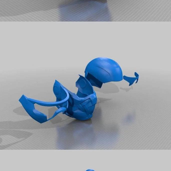 Crysis纳米战甲3D打印模型|Crysis Helmet Nano Suit Remix