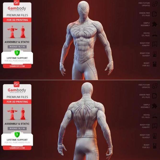 蜘蛛侠3D打印模型|Spider-Man Game Suit