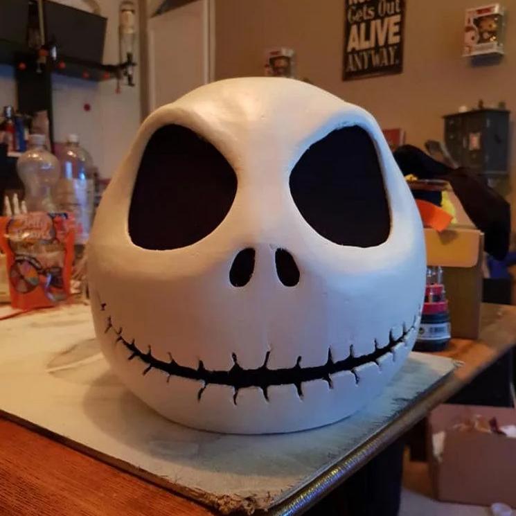 哈克节头像3D打印模型|Jack Skellington Halloween Head