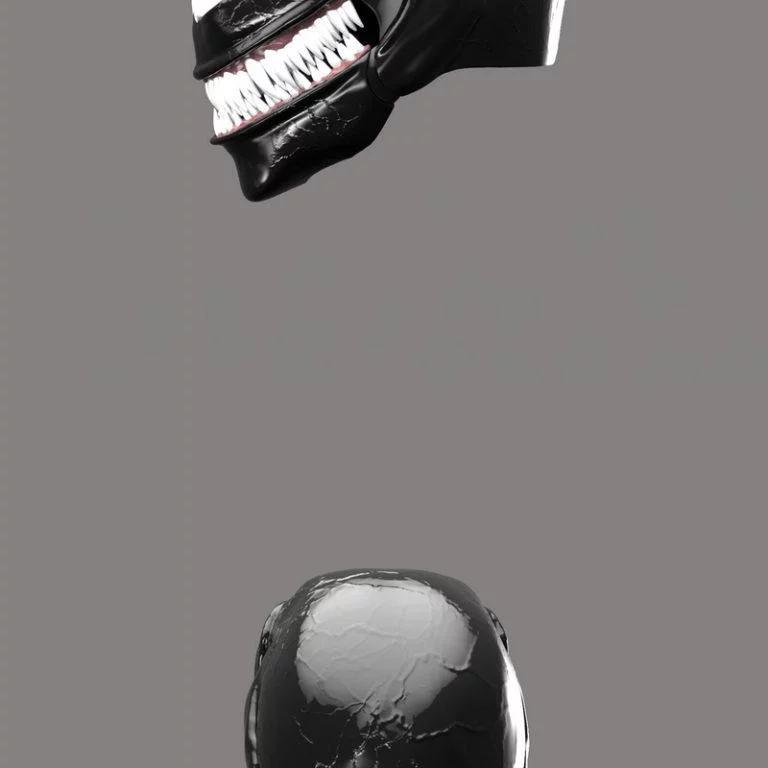 全貌毒液电影面具3D打印模型|Full Venom Movie Mask