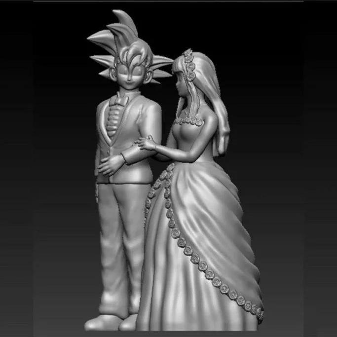 《龙珠：悟空与奇奇的3D打印模型》|Goku and Chichi
