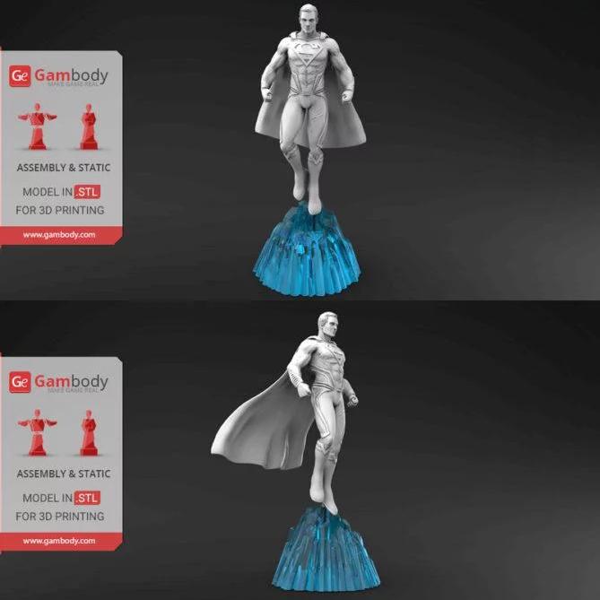 动漫《超人》中的角色模型3D打印版|Superman