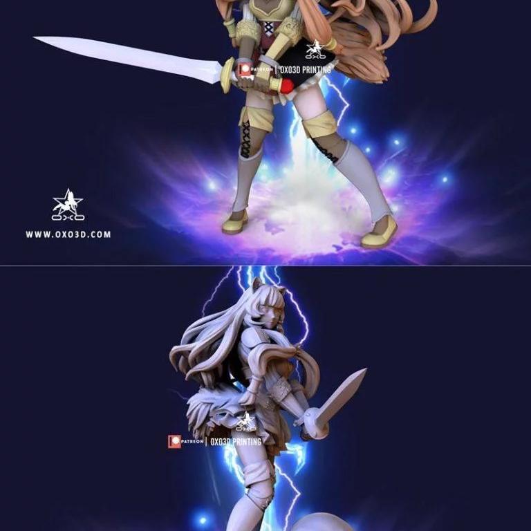 盾之英雄崛起 Raphtalia 3D打印模型|﻿Raphtalia From The Rising of the Shield Hero