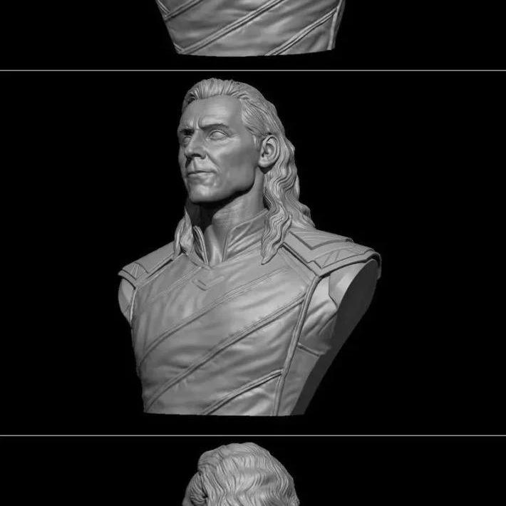 洛基：3D打印模型展示|﻿Loki Bust