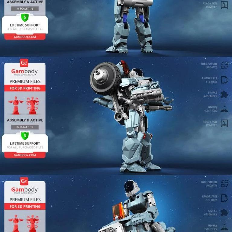 Robotech VR-052 环形风暴战甲 3D打印模型|Robotech VR-052 Cyclone