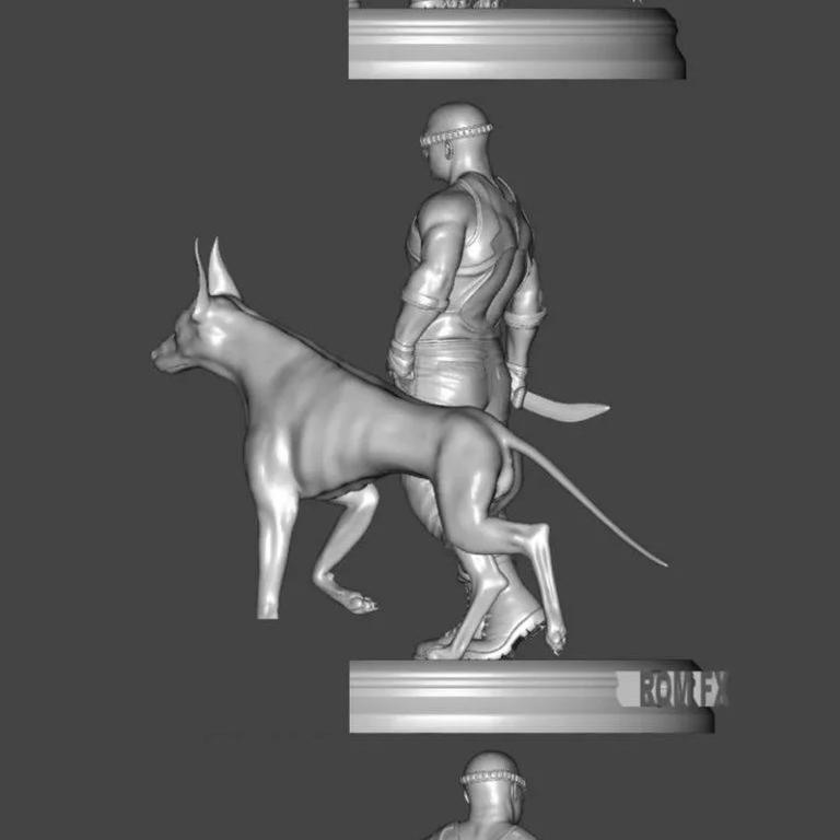 Riddick 3D打印模型|Riddick Action Figure