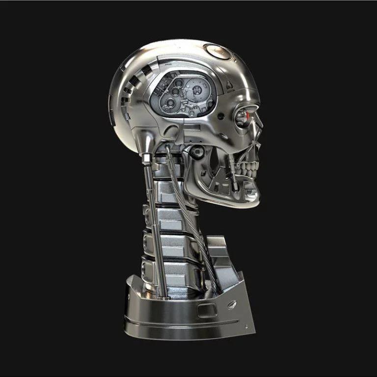 终结者T-800 skull bust 3D打印模型|﻿Terminator T-800 Skull Bust V2
